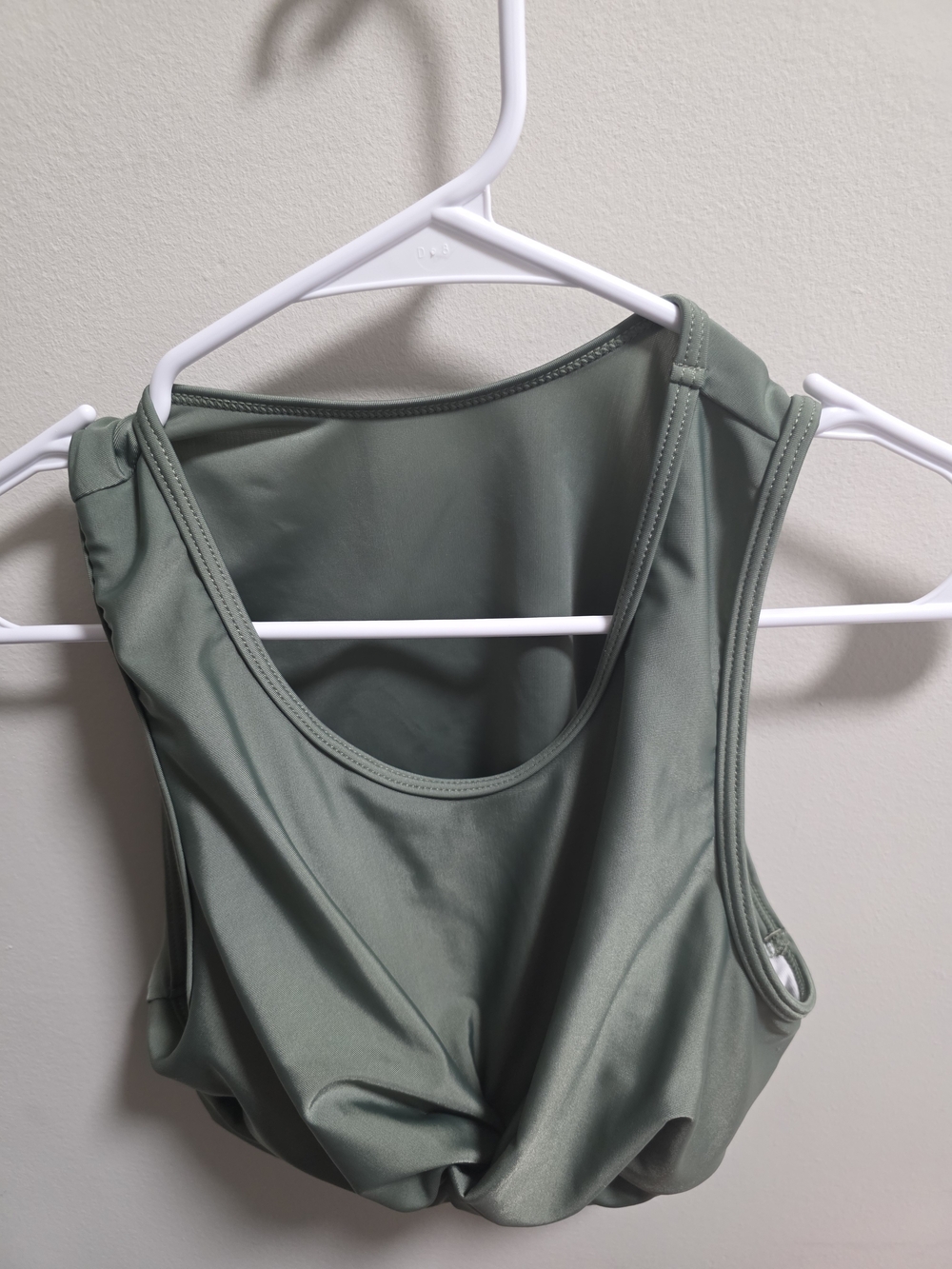 SHEIN Olive Green Scoop Sports Bralette